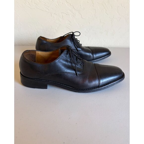 Cole Haan Sz 10.5 Cap Oxford Hawthorne Lace Up Black Leather Dress Shoes main image 4